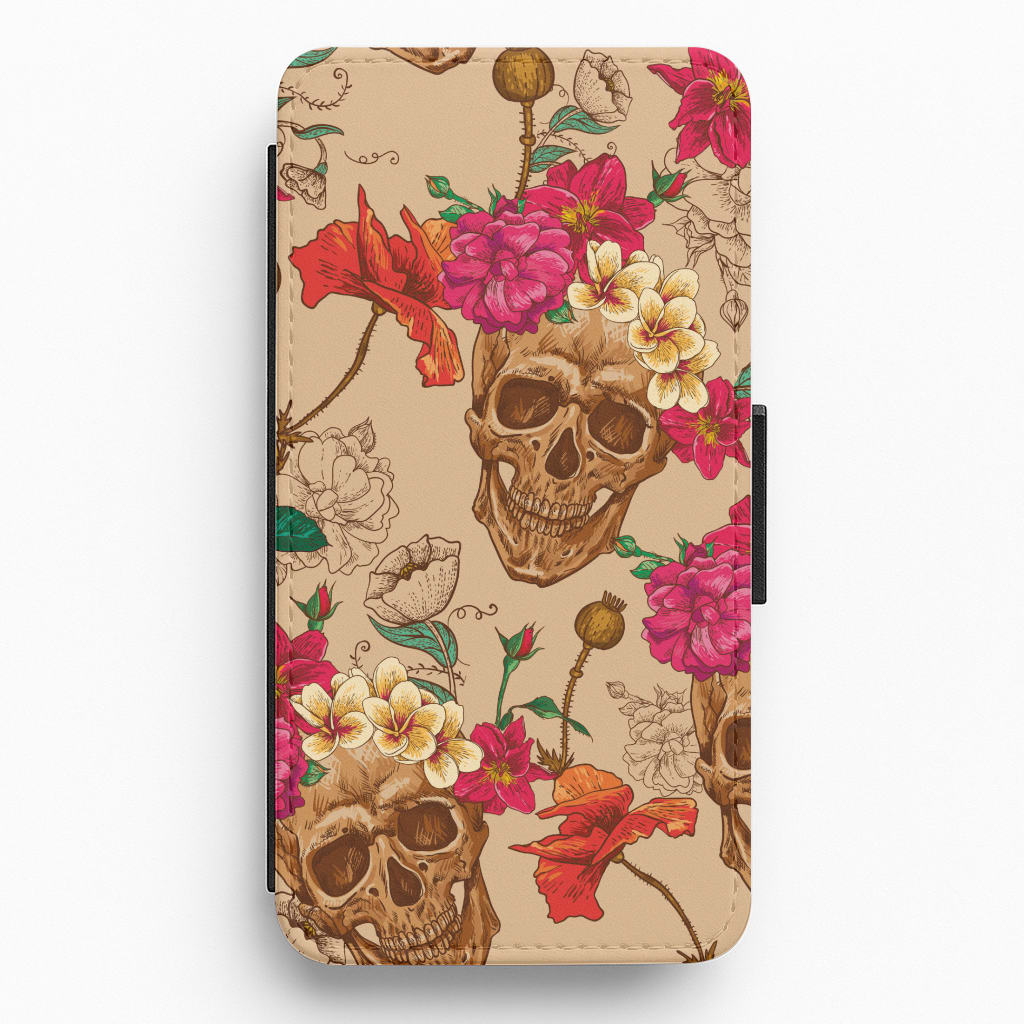 Calavera - Halloween Flip / Wallet Phone Case