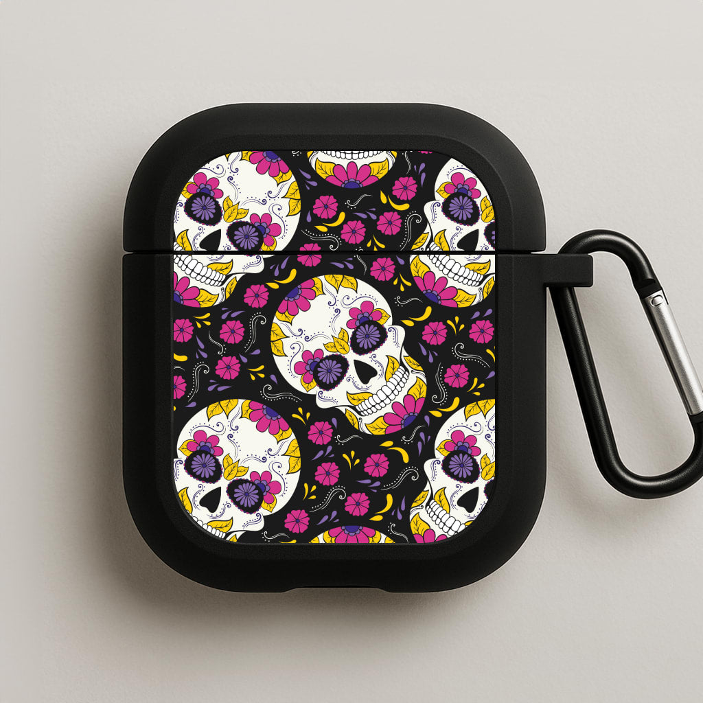 Calavera Pattern - Halloween AirPods Case