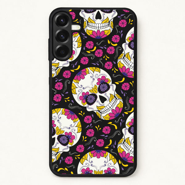 Calavera Pattern - Halloween Phone Case for Galaxy A57