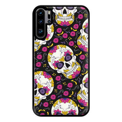 Calavera Pattern - Halloween Phone Case for Huawei P30 Pro