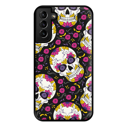 Calavera Pattern - Halloween Phone Case for Galaxy S21 Plus