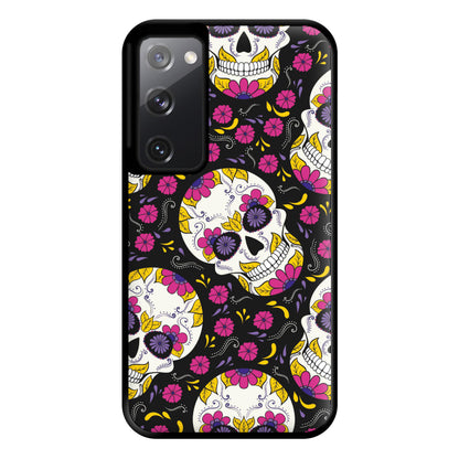 Calavera Pattern - Halloween Phone Case for Galaxy S20FE