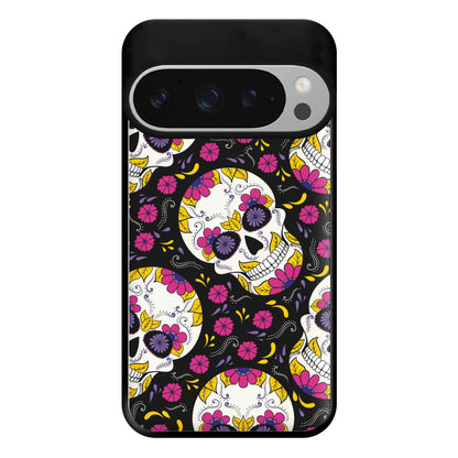 Calavera Pattern - Halloween Phone Case for Google Pixel 9 Pro XL