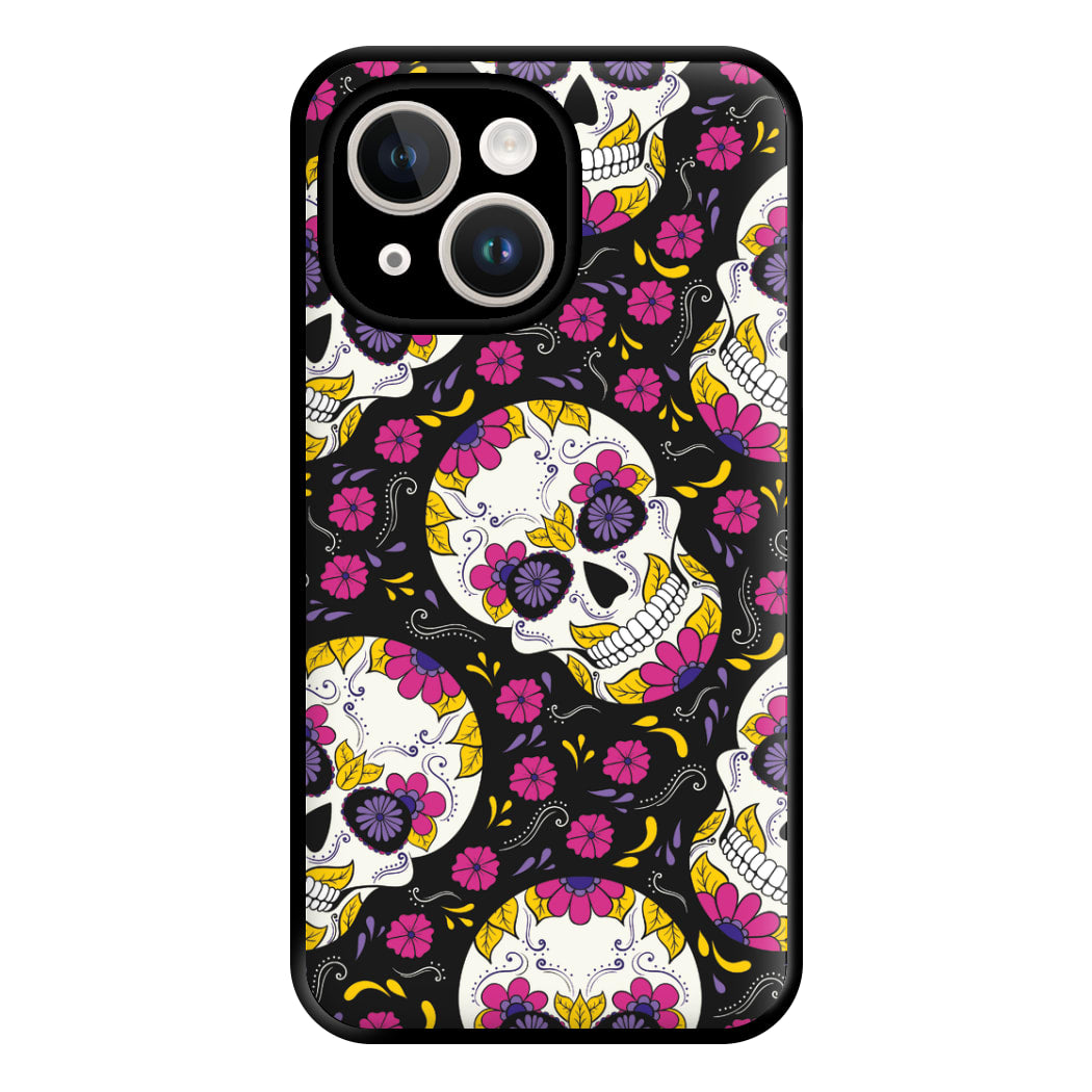 Calavera Pattern - Halloween Phone Case for iPhone 14 Plus