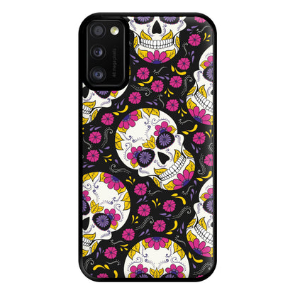 Calavera Pattern - Halloween Phone Case for Galaxy A41