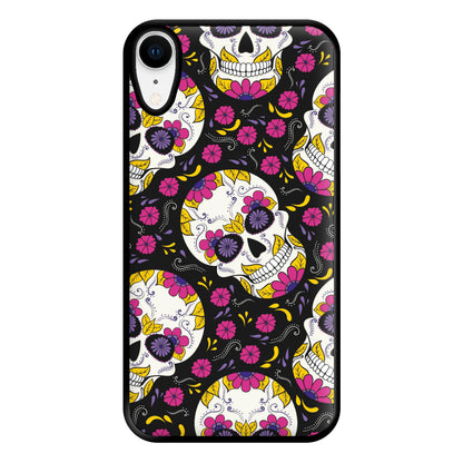 Calavera Pattern - Halloween Phone Case for iPhone XR