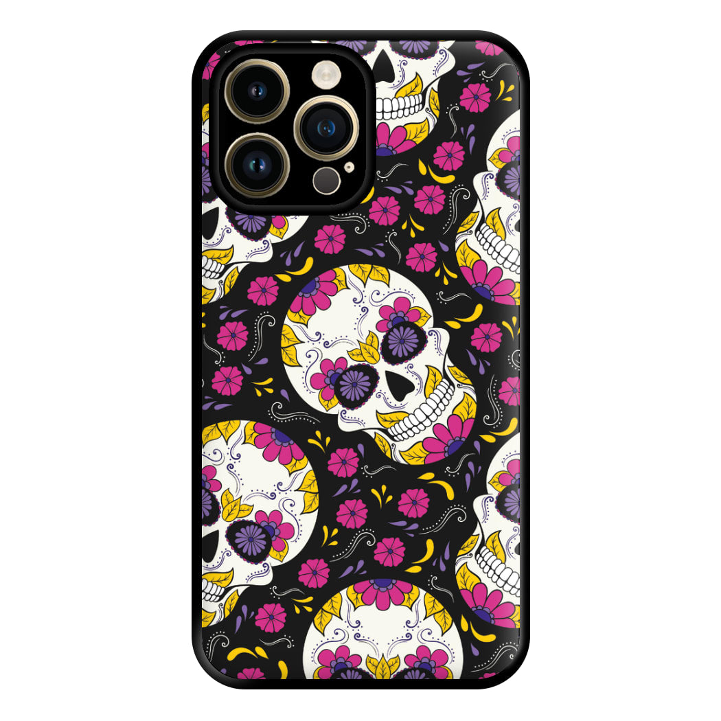 Calavera Pattern - Halloween Phone Case for iPhone 14 Pro Max