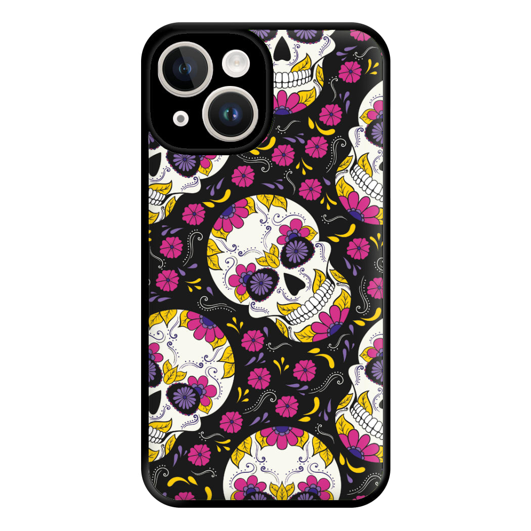 Calavera Pattern - Halloween Phone Case for iPhone 14