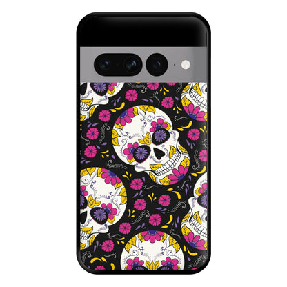 Calavera Pattern - Halloween Phone Case for Google Pixel 7 Pro