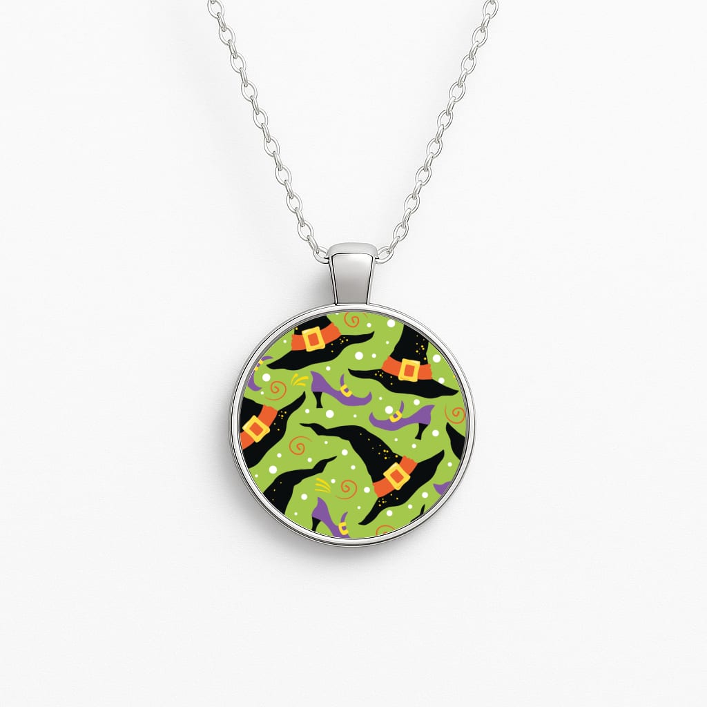 Witch's Attire Pattern - Halloween Necklace