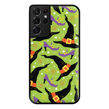 Witch's Attire Pattern - Halloween Phone Case for Galaxy S21 Ultra