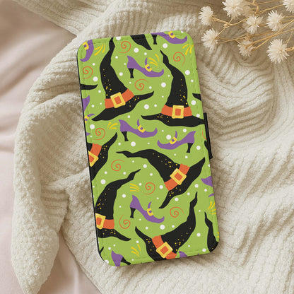 Witch's Attire Pattern - Halloween Wallet Phone Case