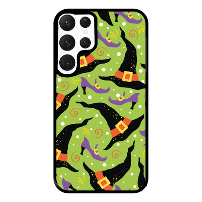 Witch's Attire Pattern - Halloween Phone Case for Galaxy S22 Ultra