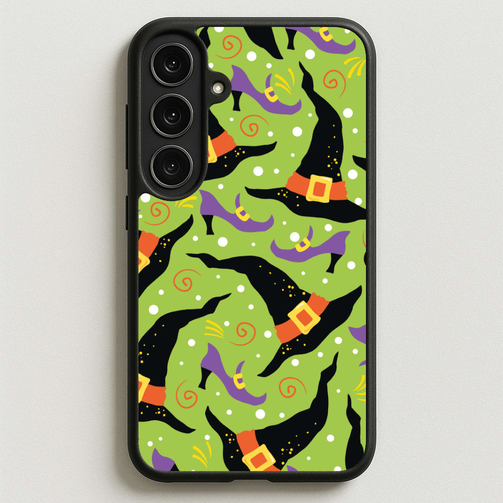 Witch's Attire Pattern - Halloween Phone Case for Galaxy S25FE