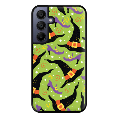 Witch's Attire Pattern - Halloween Phone Case for Galaxy A15