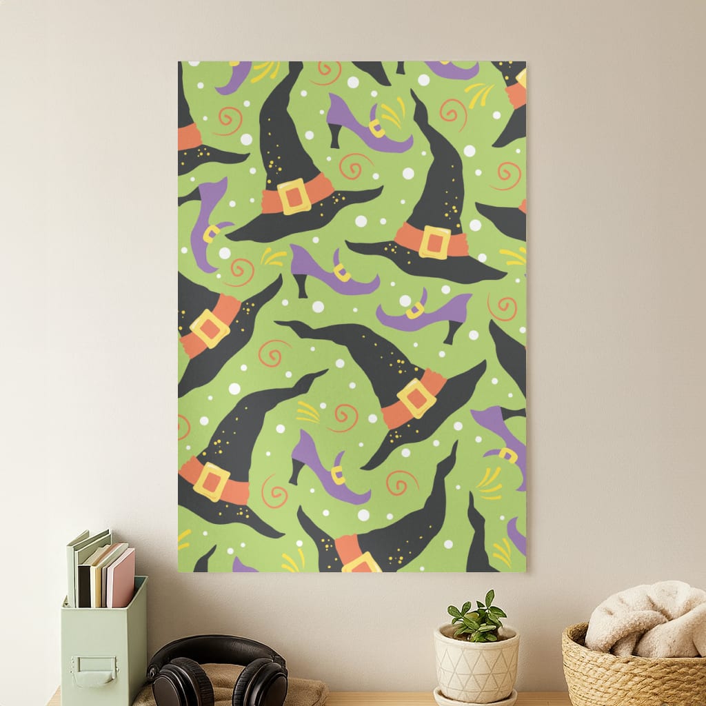 Witch's Attire Pattern - Halloween Poster