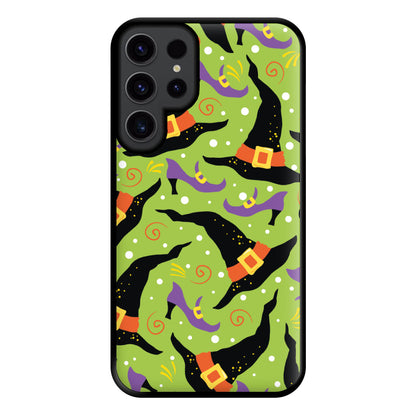 Witch's Attire Pattern - Halloween Phone Case for Galaxy S23 Ultra