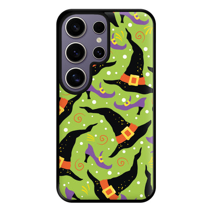 Witch's Attire Pattern - Halloween Phone Case for Galaxy S25 Ultra