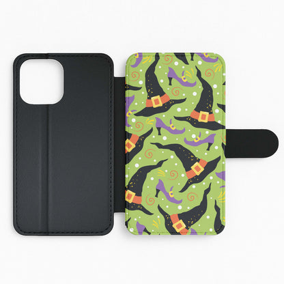 Witch's Attire Pattern - Halloween Flip Phone Case
