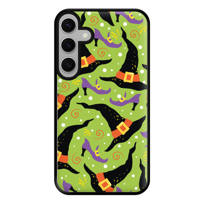 Witch's Attire Pattern - Halloween Phone Case for Galaxy S24FE