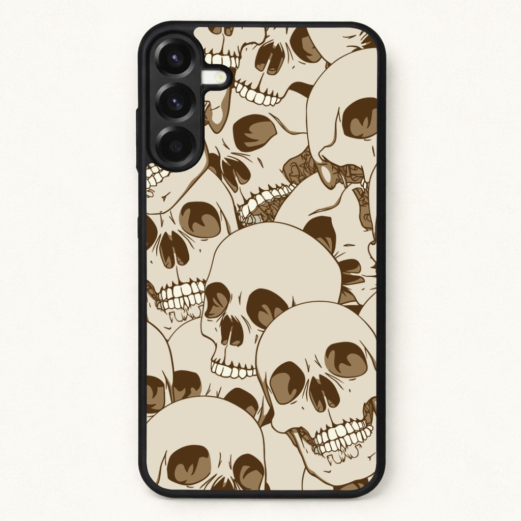 Skull Pattern - Halloween Phone Case for Galaxy A17