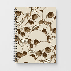 Skull Pattern - Halloween Notebook