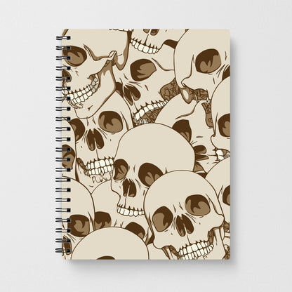 Skull Pattern - Halloween Notebook