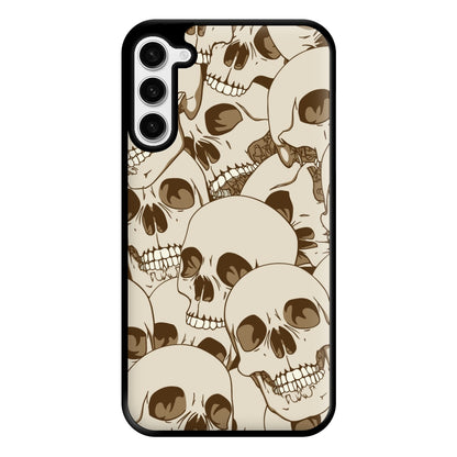 Skull Pattern - Halloween Phone Case for Galaxy S23 Plus