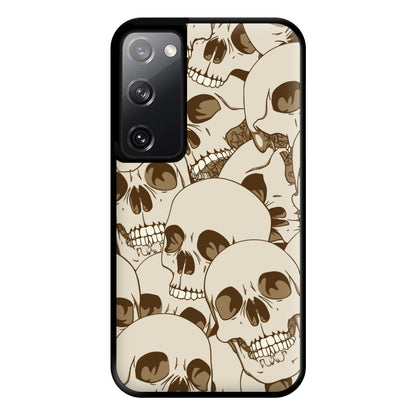 Skull Pattern - Halloween Phone Case for Galaxy S20