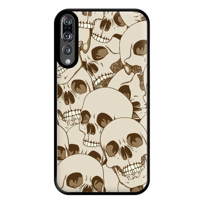 Skull Pattern - Halloween Phone Case for Huawei P20 Pro