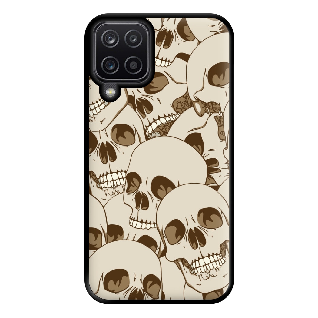 Skull Pattern - Halloween Phone Case for Galaxy A12