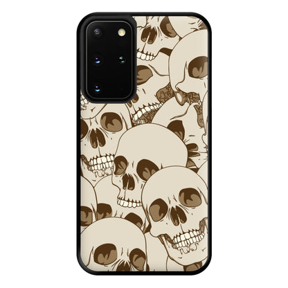 Skull Pattern - Halloween Phone Case for Galaxy S20 Plus