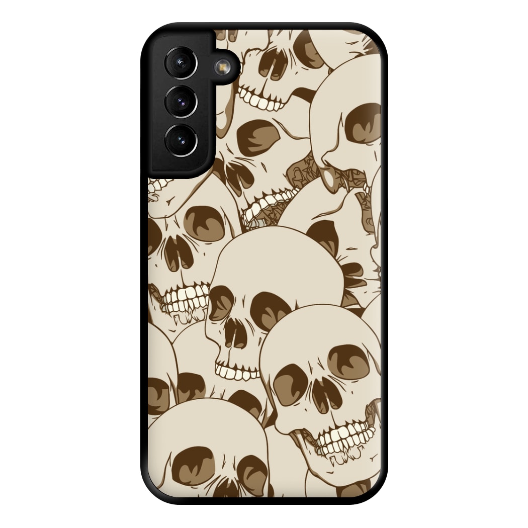 Skull Pattern - Halloween Phone Case for Galaxy S21 Plus