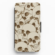 Skull Pattern - Halloween Flip / Wallet Phone Case 1