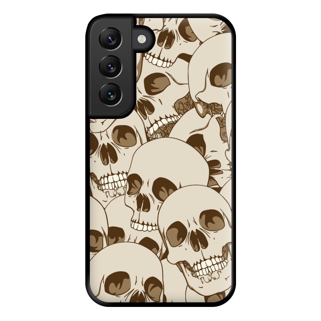 Skull Pattern - Halloween Phone Case for Galaxy S22 Plus