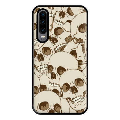 Skull Pattern - Halloween Phone Case for Huawei P30