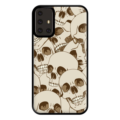 Skull Pattern - Halloween Phone Case for Galaxy A71