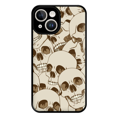 Skull Pattern - Halloween Phone Case for iPhone 14