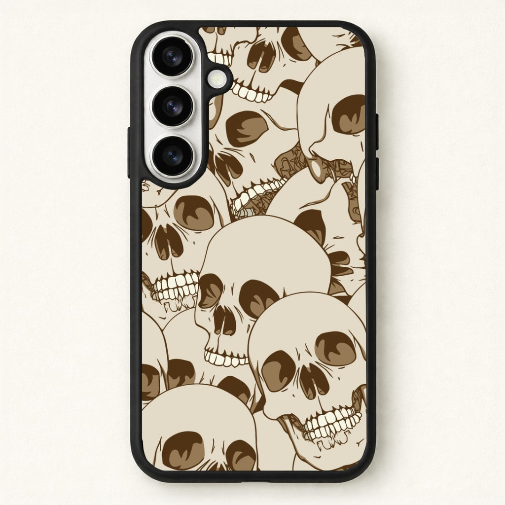 Skull Pattern - Halloween Phone Case for Galaxy S26 Plus