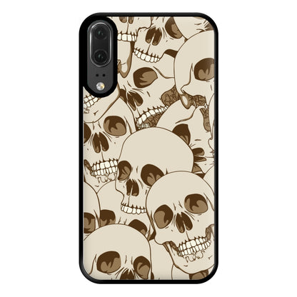 Skull Pattern - Halloween Phone Case for Huawei P20