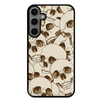 Skull Pattern - Halloween Phone Case for Galaxy S23FE