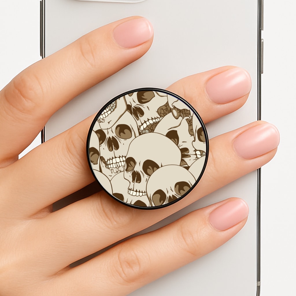 Skull Pattern - Halloween Phone Grip