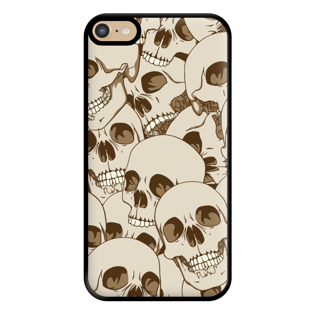 Skull Pattern - Halloween Phone Case for iPhone 6 Plus / 7 Plus / 8 Plus