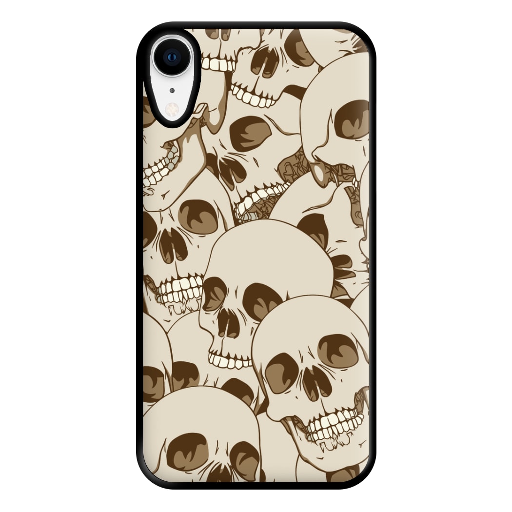 Skull Pattern - Halloween Phone Case for iPhone XR