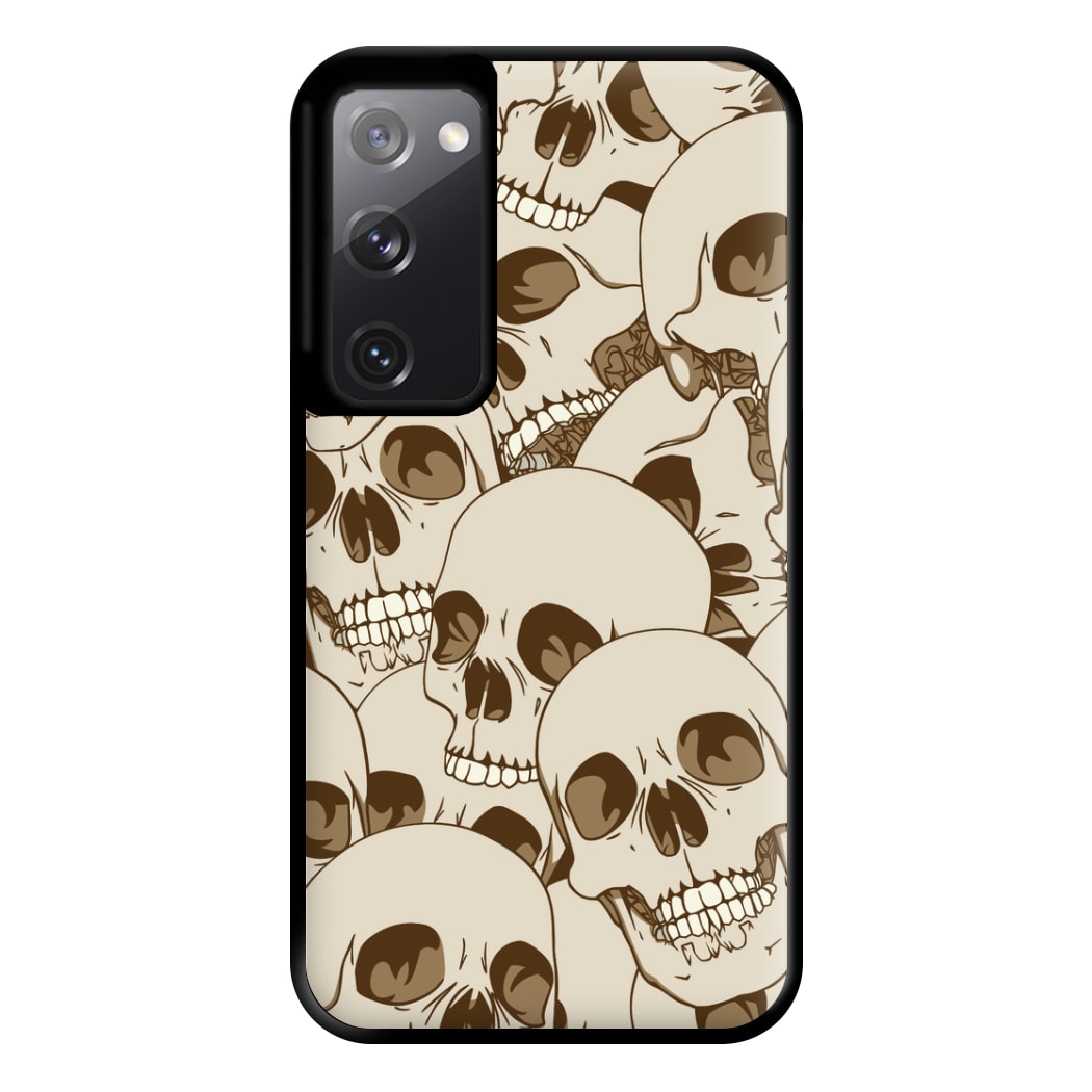 Skull Pattern - Halloween Phone Case for Galaxy S20FE