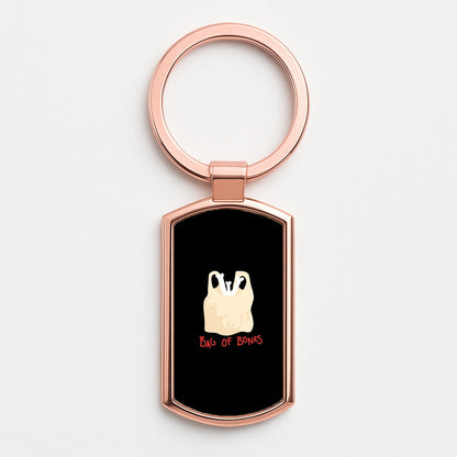 Bag Of Bones - Halloween Rose Gold Keyring