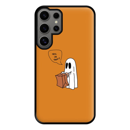 Trick Or Treat Ghost - Halloween Phone Case for Galaxy S24 Ultra