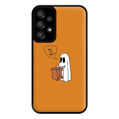 Trick Or Treat Ghost - Halloween Phone Case for Galaxy A33