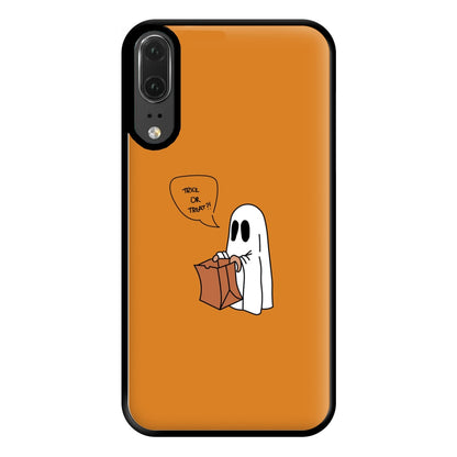 Trick Or Treat Ghost - Halloween Phone Case for Huawei P20