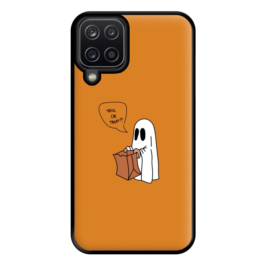 Trick Or Treat Ghost - Halloween Phone Case for Galaxy A12